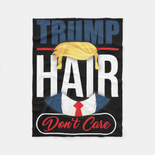 Couverture Polaire Cheveux de Trump, on s'en fiche - Votez Donald Tru