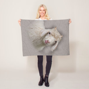 Couverture Polaire Chèvre d'Angora