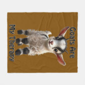 Couverture Polaire Chèvre de bébé avec fourrure de bouffée et express (Devant (Horizontal))