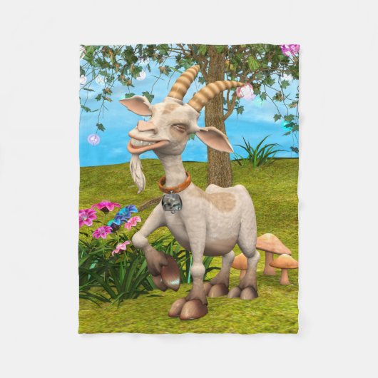 Couverture Polaire Chèvre Joyeuse (Devant)