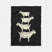 Couverture Polaire Chèvre Retro (Devant)