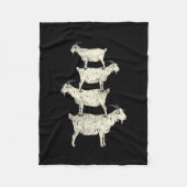 Couverture Polaire Chèvre Retro (Devant)