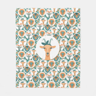 Couverture Polaire Chèvres Hipster | par TotallyGoatally™