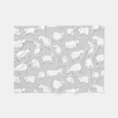 Couverture Polaire Chèvres jouant - gris (Devant (Horizontal))