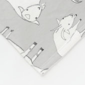 Couverture Polaire Chèvres jouant - gris (Coin)