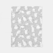 Couverture Polaire Chèvres jouant - gris (Devant)