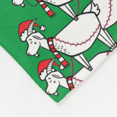 Couverture Polaire Chèvres Père Noël empilées (Coin)