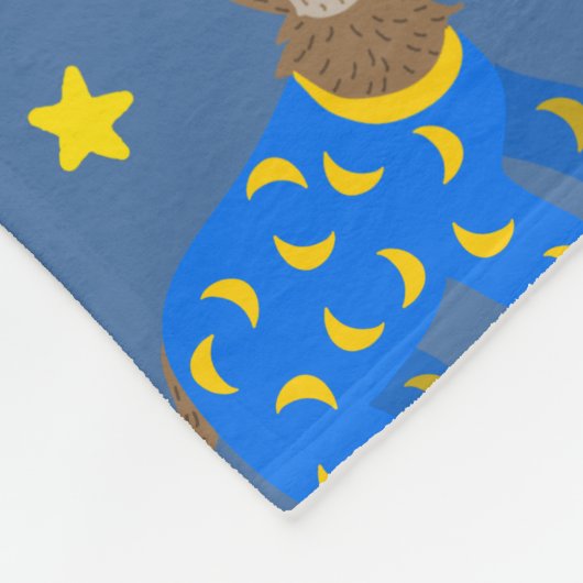 Couverture Polaire Chèvres portant un pyjama Personnalisé (Coin)