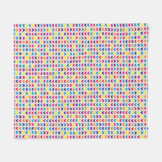 Couverture Polaire Chevron aztèque coloré (Devant (Horizontal))