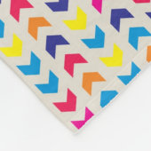 Couverture Polaire Chevron aztèque coloré (Coin)