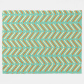 Couverture Polaire Chevron des années 1970 (Devant (Horizontal))