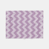 Couverture Polaire Chevron monochromatique violet (Devant (Horizontal))