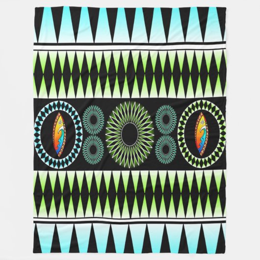 Couverture Polaire Chevron Motif (Devant)
