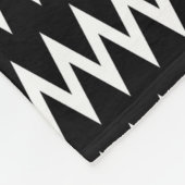 Couverture Polaire Chevron noir et blanc (Coin)