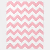 Couverture Polaire Chevron rose (Devant)