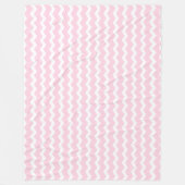 Couverture Polaire Chevron rose (Devant)