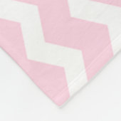 Couverture Polaire Chevron rose (Coin)