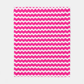 Couverture Polaire Chevron rose chaud (Devant)