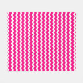 Couverture Polaire Chevron rose chaud (Devant (Horizontal))