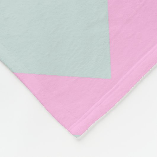 Couverture Polaire Chevron zigzag glace bleu rose cobalt (Coin)