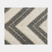 Couverture Polaire Chevron Zigzag Glam Pattern (Devant (Horizontal))