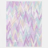 Couverture Polaire Chevrons Abstraits (Devant)