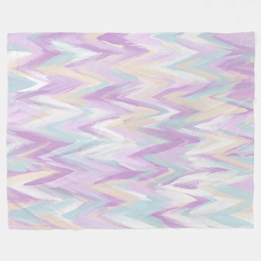 Couverture Polaire Chevrons Abstraits (Devant (Horizontal))