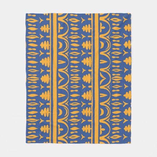 Couverture Polaire Chevrons africains : Motif tribal ethnique (Devant)