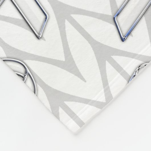 Couverture Polaire Chevrons blancs Knit Ribbon Sensibilisation Imprim (Coin)