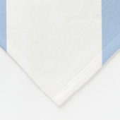 Couverture Polaire Chevrons bleu clair et blanc (Coin)