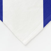 Couverture Polaire Chevrons bleu et blanc (Coin)