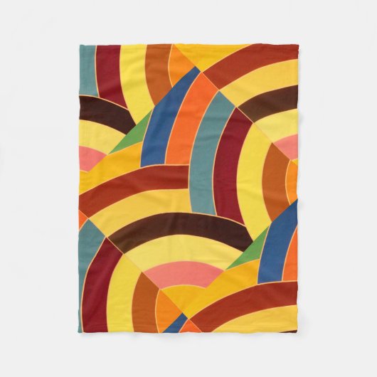 Couverture Polaire chevrons chic et sophistiqués (Devant)