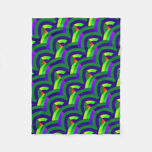 Couverture Polaire chevrons chic et sophistiqués (Devant)