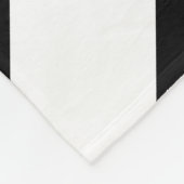 Couverture Polaire Chevrons noirs et blancs (Coin)