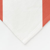 Couverture Polaire Chevrons orange et blanc (Coin)