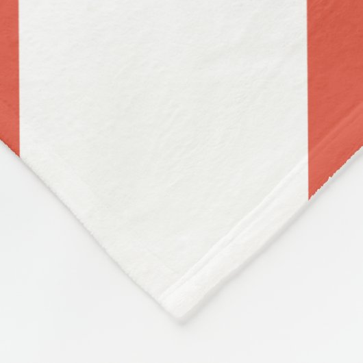 Couverture Polaire Chevrons orange et blanc (Coin)