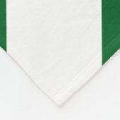 Couverture Polaire Chevrons verts et blancs (Coin)
