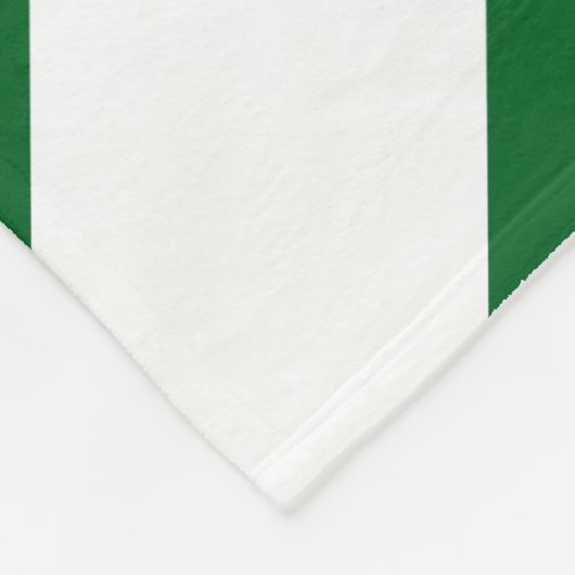 Couverture Polaire Chevrons verts et blancs (Coin)
