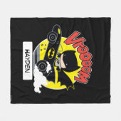 Couverture Polaire Chibi Batman Dans Le Batmobile (Devant (Horizontal))
