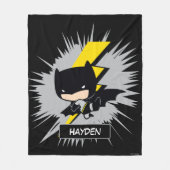 Couverture Polaire Chibi Batman Lightning Kick (Devant)