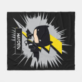 Couverture Polaire Chibi Batman Lightning Kick (Devant (Horizontal))