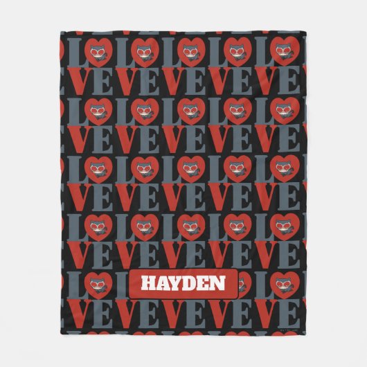 Couverture Polaire Chibi Catwoman LOVE (Devant)