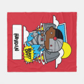 Couverture Polaire Chibi Cyborg S'Est Éteint ! (Devant (Horizontal))