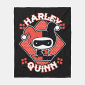 Couverture Polaire Chibi Harley Quinn Splits (Devant)