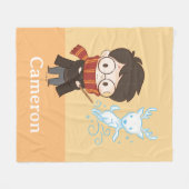 Couverture Polaire Chibi HARRY POTTER™ Patronus (Devant (Horizontal))
