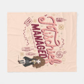 Couverture Polaire Chibi Hermione "Le mal géré" (Devant (Horizontal))