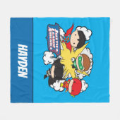 Couverture Polaire Chibi Justice League of America Explosion (Devant (Horizontal))