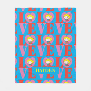 Couverture Polaire Chibi Supergirl LOVE