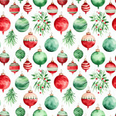 Couverture Polaire Chic aquarelle rouge et vert fête