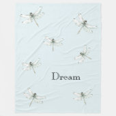 Couverture Polaire Chic Blue Dragonfly Dream (Devant)